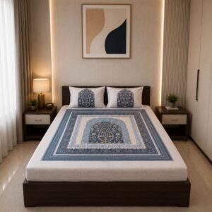 Sleeping Owls Orabella 300TC Digital Print Bedsheet by Sleeping Owls | 100% Cotton Luxury Bedding Set