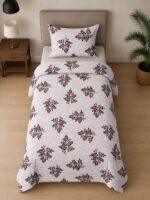 Sleeping Owls ALLURE 144TC 100% Pure Cotton Printed Single Bedsheet with 1 Pillow Cover