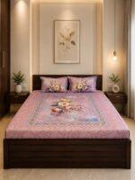 Sleeping Owls Orabella 300TC Digital Print Bedsheet by Sleeping Owls | 100% Cotton Luxury Bedding Set