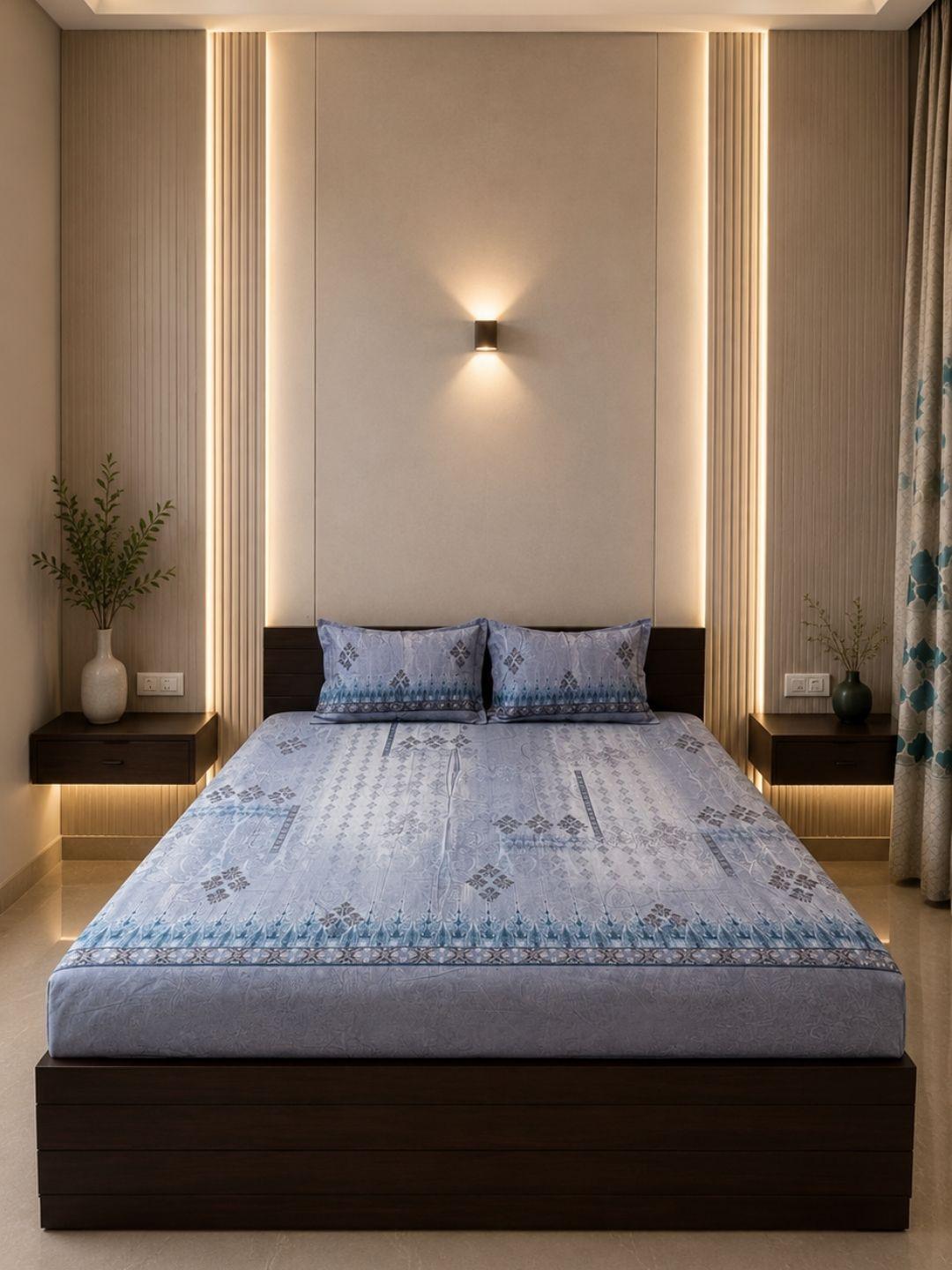 Sleeping Owls Orabella 300TC Digital Print Bedsheet by Sleeping Owls | 100% Cotton Luxury Bedding Set Sleeping Owls Orabella 300TC Digital Print Bedsheet by Sleeping Owls | 100% Cotton Luxury Bedding Set