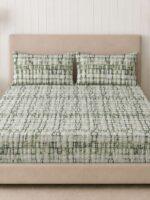 Sleeping Owls Opulent Perkale 300TC 100% Mercerized Cotton Printed 1 Super King Bedsheet with 2 Pillow Covers