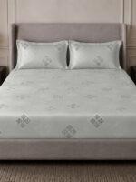 Sleeping Owls 100% Soft Mercerized Cotton Printed Elegance 300TC Super King Bedsheet With 2 Pillow Covers