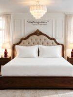 Sleeping Owls Solids Super Finest 400TC 100% Cotton Plain Super King Bedsheet with 2 pillow Covers