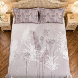 Sleeping Owls Rajwada Courtyard 220 TC Percale Cotton Super King Bedsheet Set with 2 Coordinated Pillow Covers