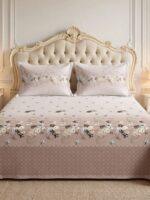 Sleeping Owls Utsav 220 TC Percale Cotton Panel Print Super King Bedsheet Set with 2 Coordinated Pillow Covers
