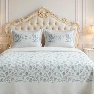 Sleeping Owls Utsav 220 TC Percale Cotton Panel Print Super King Bedsheet Set with 2 Coordinated Pillow Covers