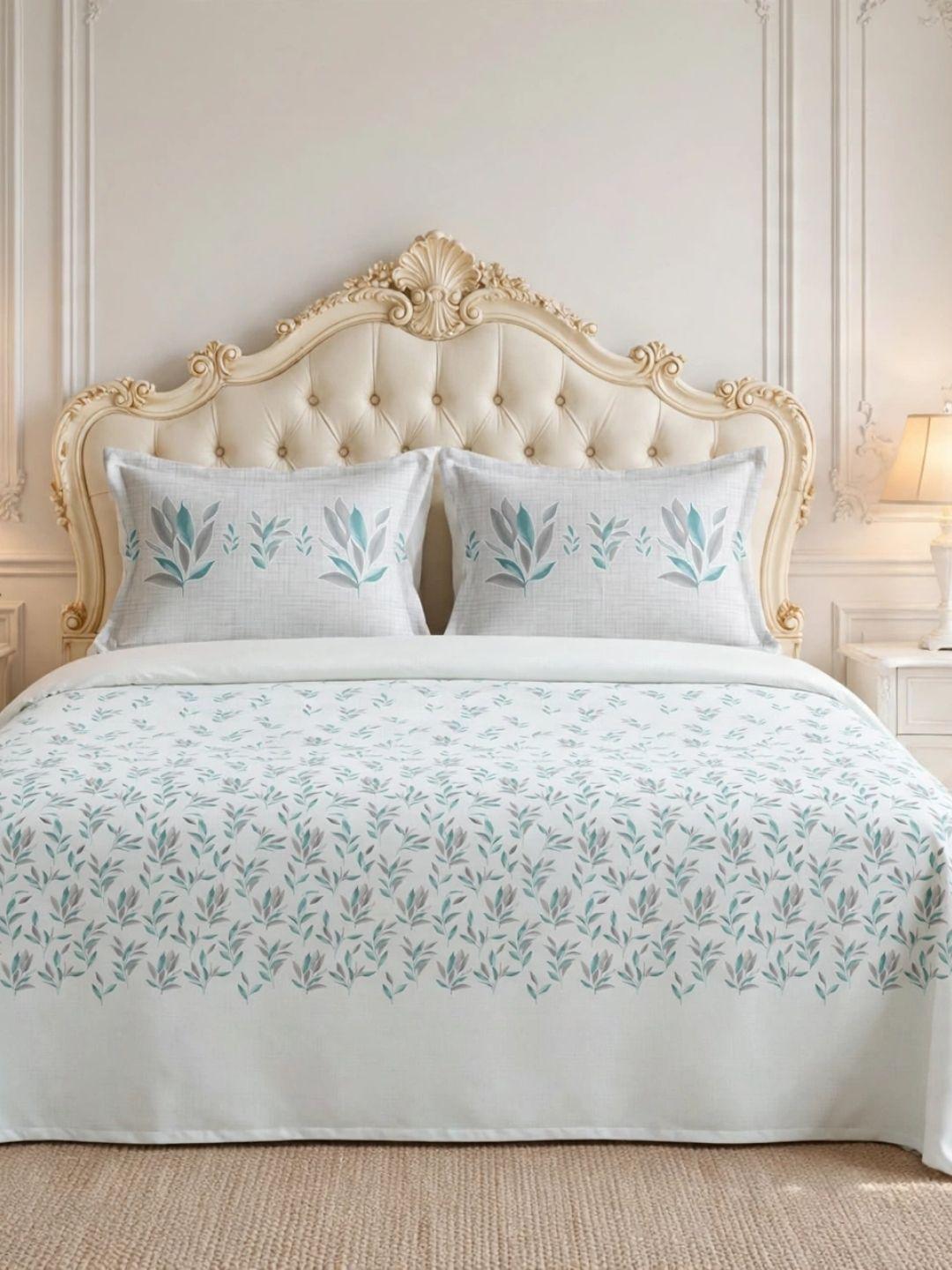 Sleeping Owls Utsav 220 TC Percale Cotton Panel Print Super King Bedsheet Set with 2 Coordinated Pillow Covers Sleeping Owls Utsav 220 TC Percale Cotton Panel Print Super King Bedsheet Set with 2 Coordinated Pillow Covers